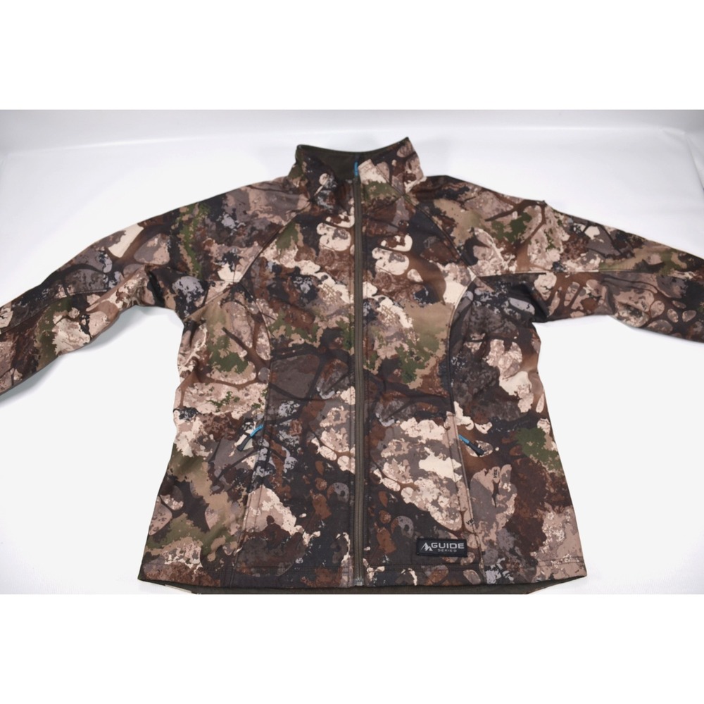 Guide Series Women's L Softshell Mid-weight Jacket Veil Camo Hunting Full Zip - Picture 8 of 16